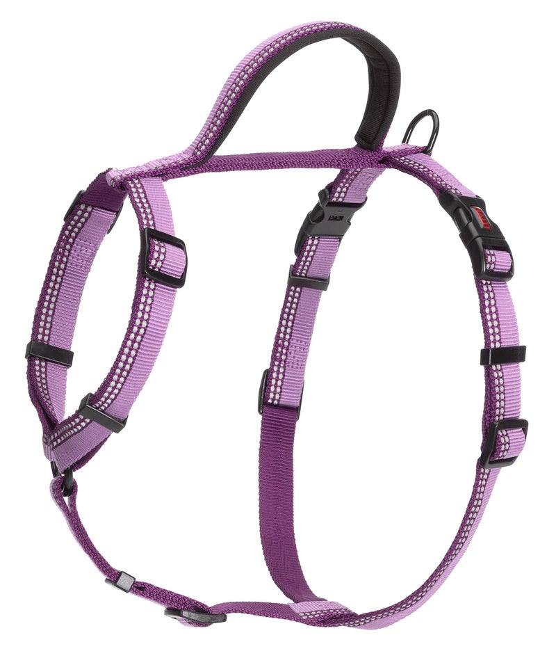 HALTI Walking Harness - Lightweight Dog Harness with Handle, Reflective & Adjustable, Ideal for Puppy Walks, Suitable for Large Dogs and Puppies (Size L, Purple) - Image 1